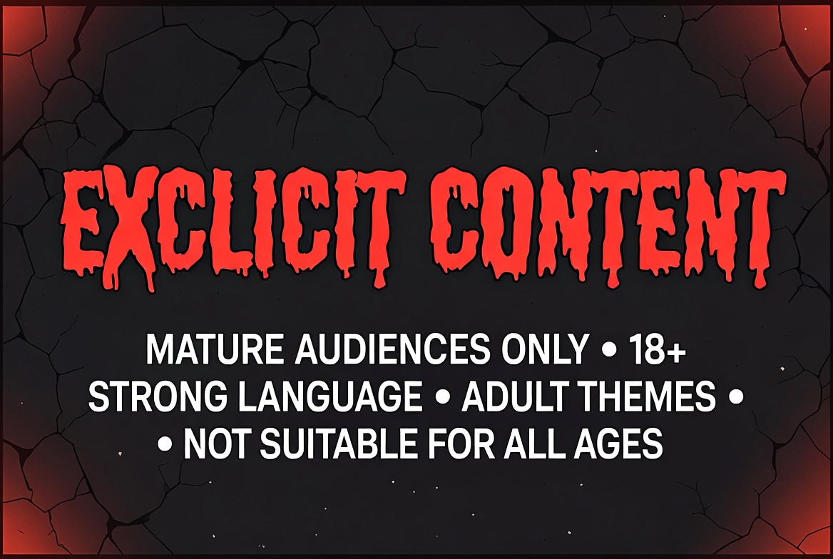 explicit content warning, mature audiences only.