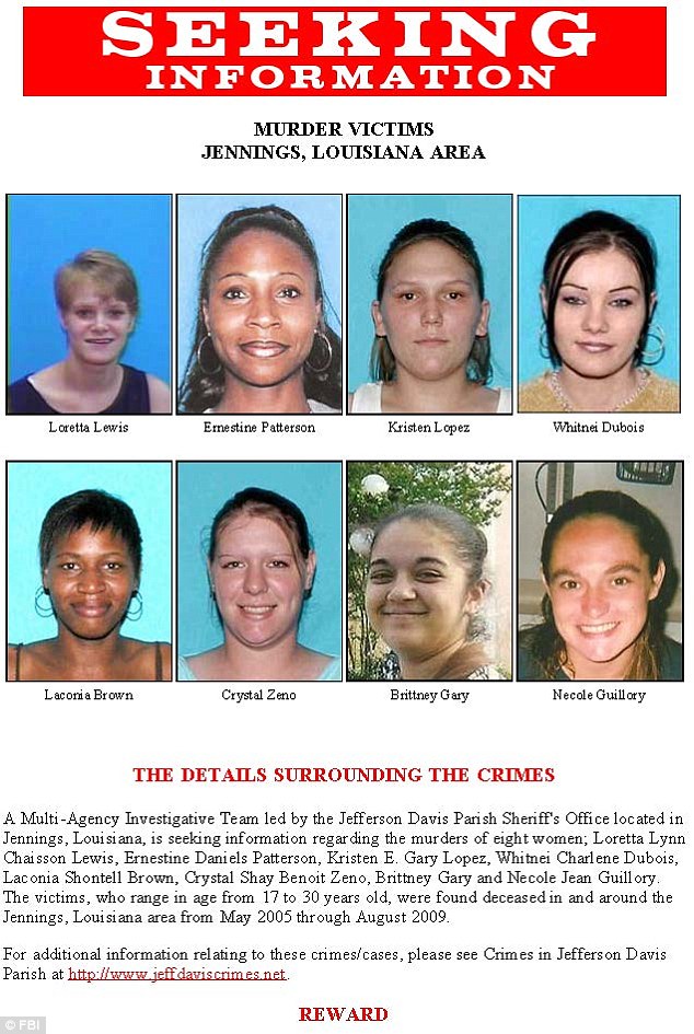 JEFFERSON DAVIS PARIS [JDP8] MURDER VICTIMS