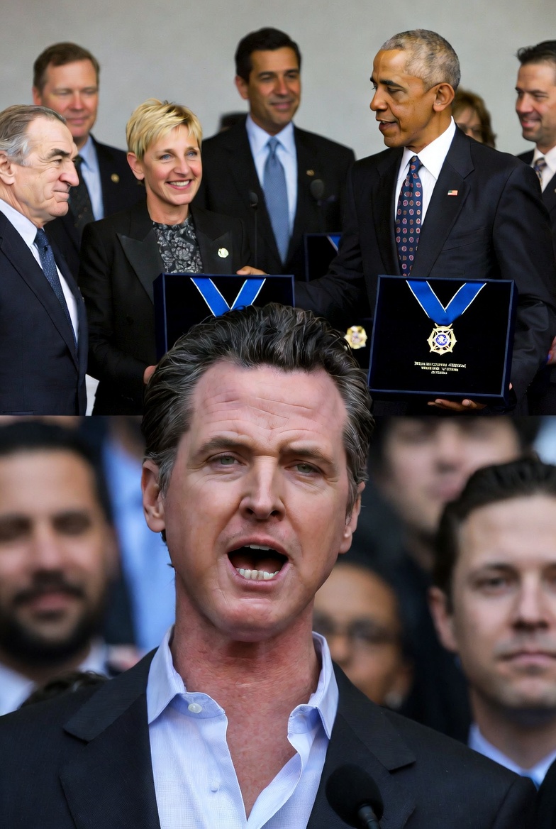 Enter Gavin Newsom's Davos Tantrum: Hypocrisy Aloof as He Bashes Trump And Ignores Obama's Presidential Medal of Freedom Handouts