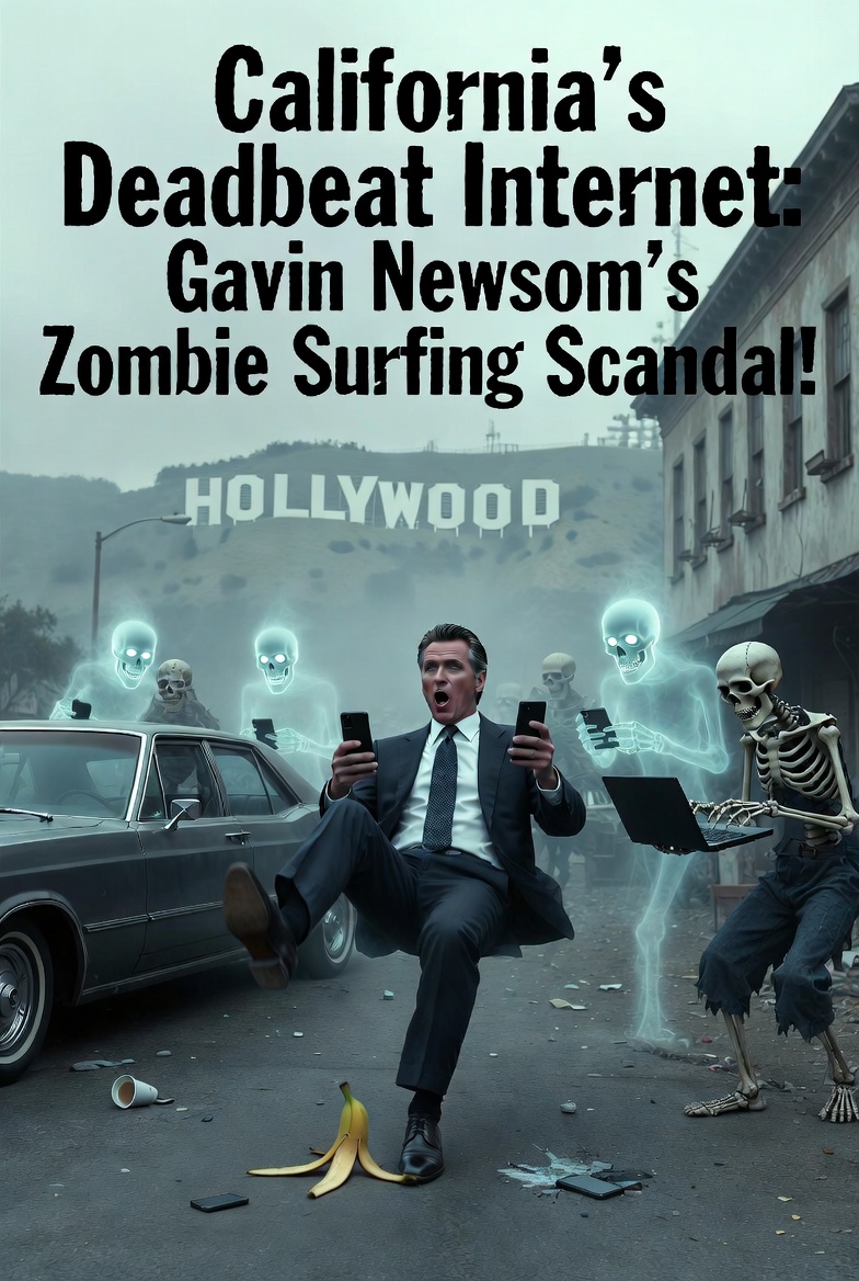 Enter California's Whole Deadbeat Internet Fraud Fiasco: Golden State Governor Gavin Newsom's Undying Zombie Surfing Scandal Apocalypse