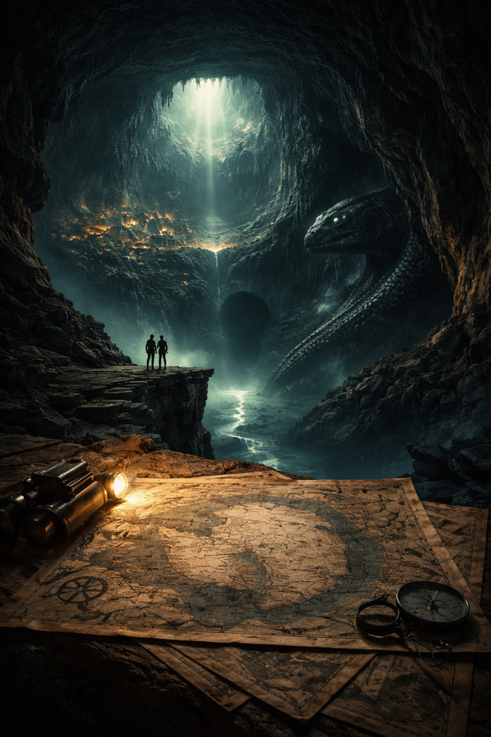 Beneath the Surface: The Hidden Narrative of Underground Worlds, Forbidden Maps, and Unseen Predators